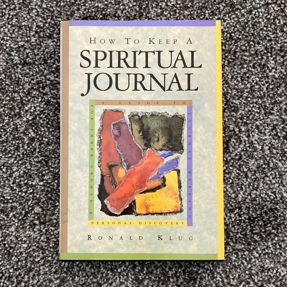 How to keep a spiritual journal by Ronald Klug hardcover book w/ mini snack